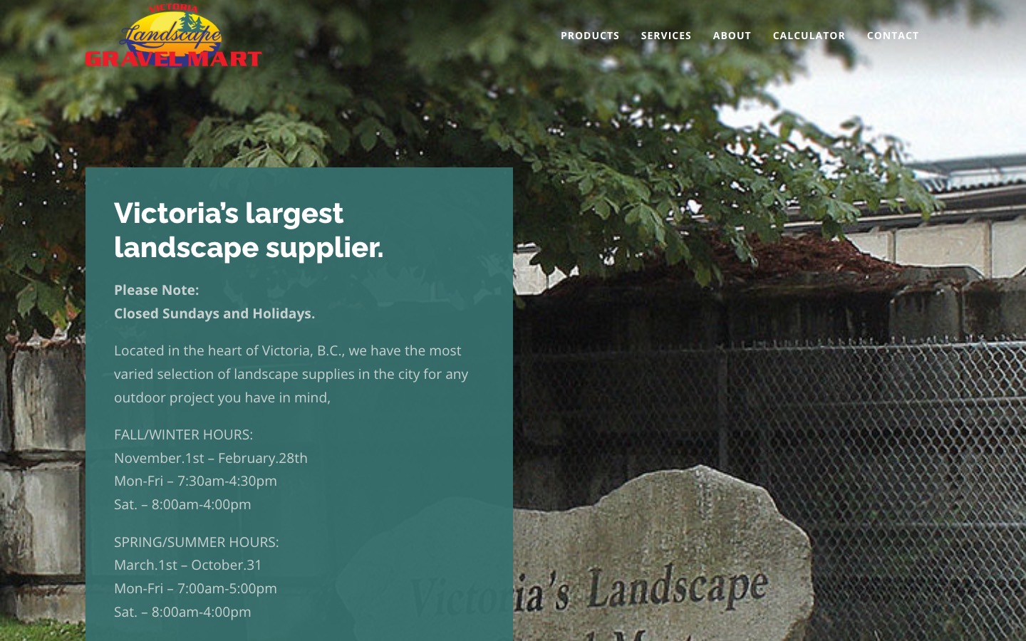 The current homepage